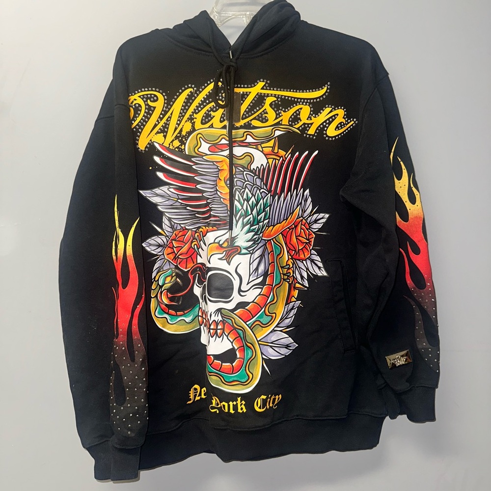Men’s Watson Skull New York City Hoodie